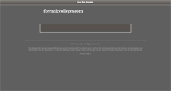 Desktop Screenshot of forensiccolleges.com