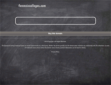 Tablet Screenshot of forensiccolleges.com